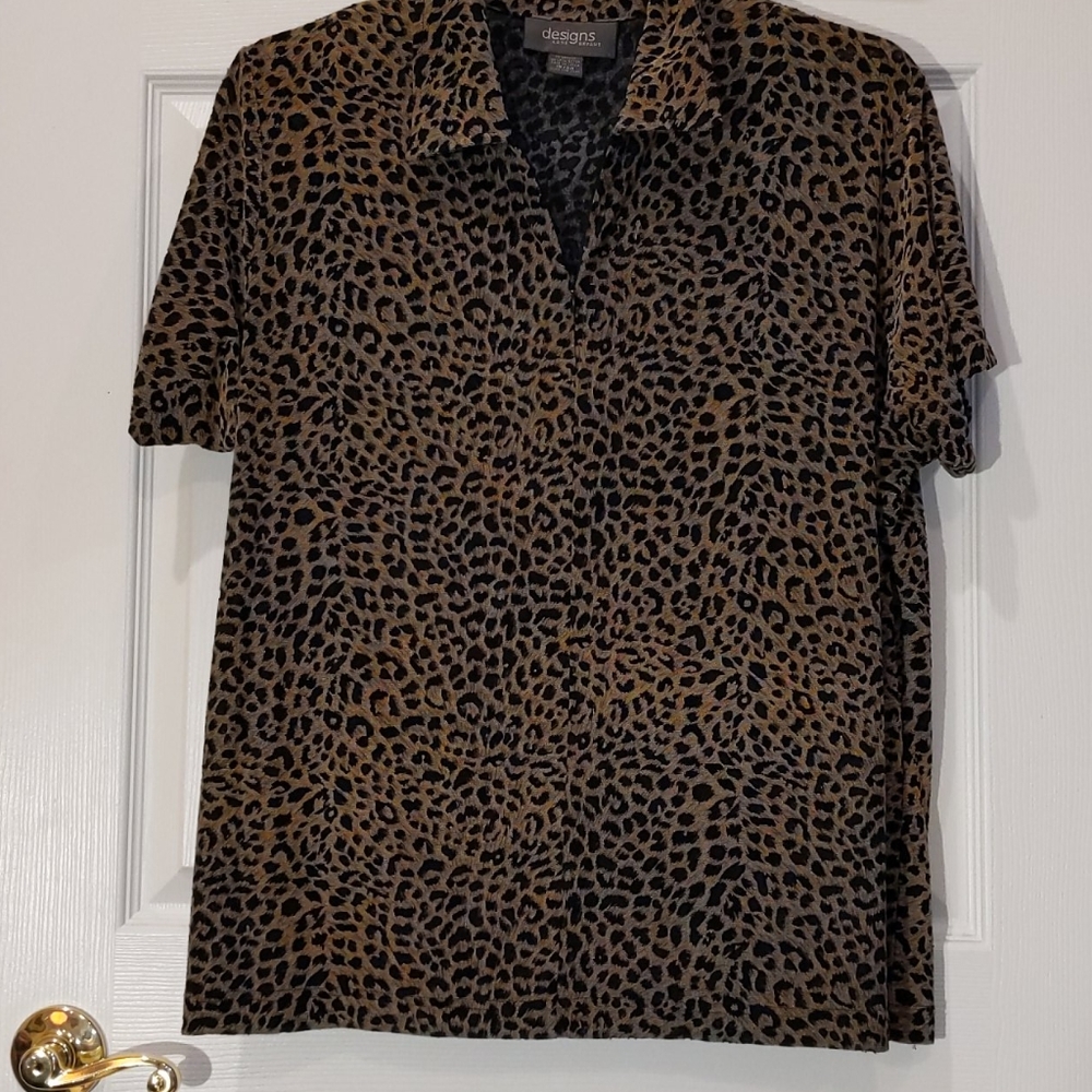 18/20 plus size top animal print Lane Bryant